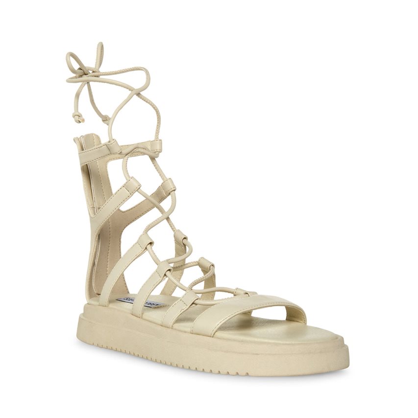 Sandalias de Plataforma Steve Madden Mel Mujer Beige | ES XI8460